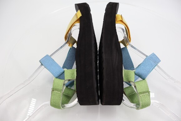 Teva Womens Midform Universal Sandal Size 6 Blue Green Yellow Strappy Ajustable - Picture 8 of 11